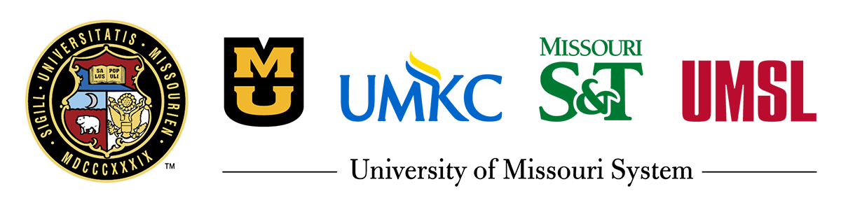 UM System banner logo including all campus logos